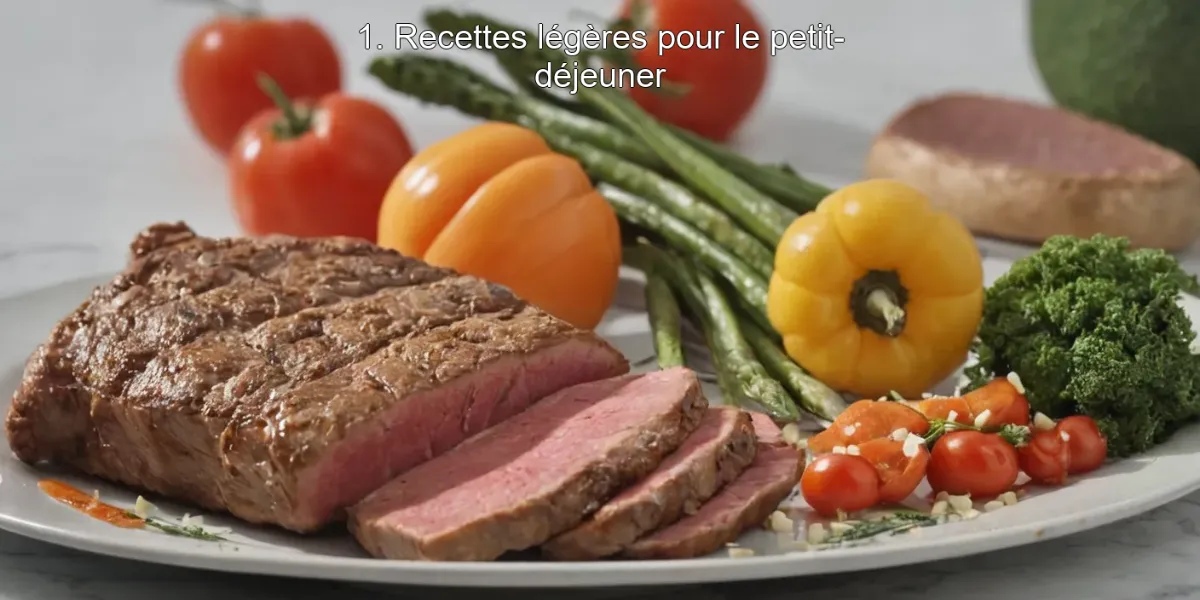 1. Recettes légères pour le petit-déjeuner