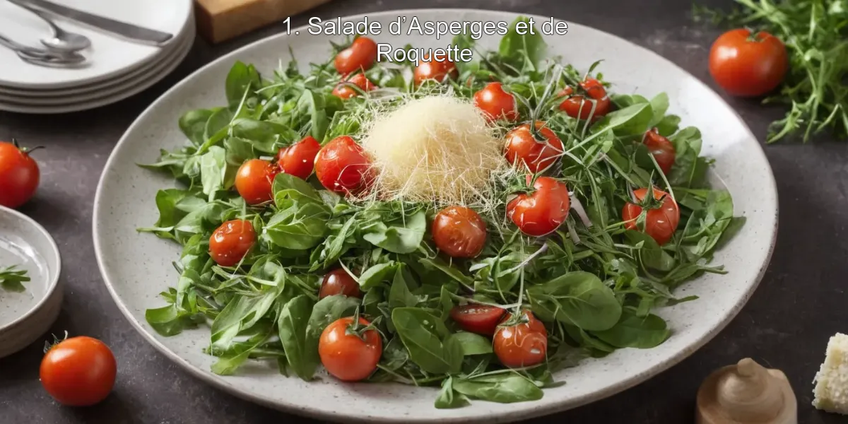 1. Salade d’Asperges et de Roquette