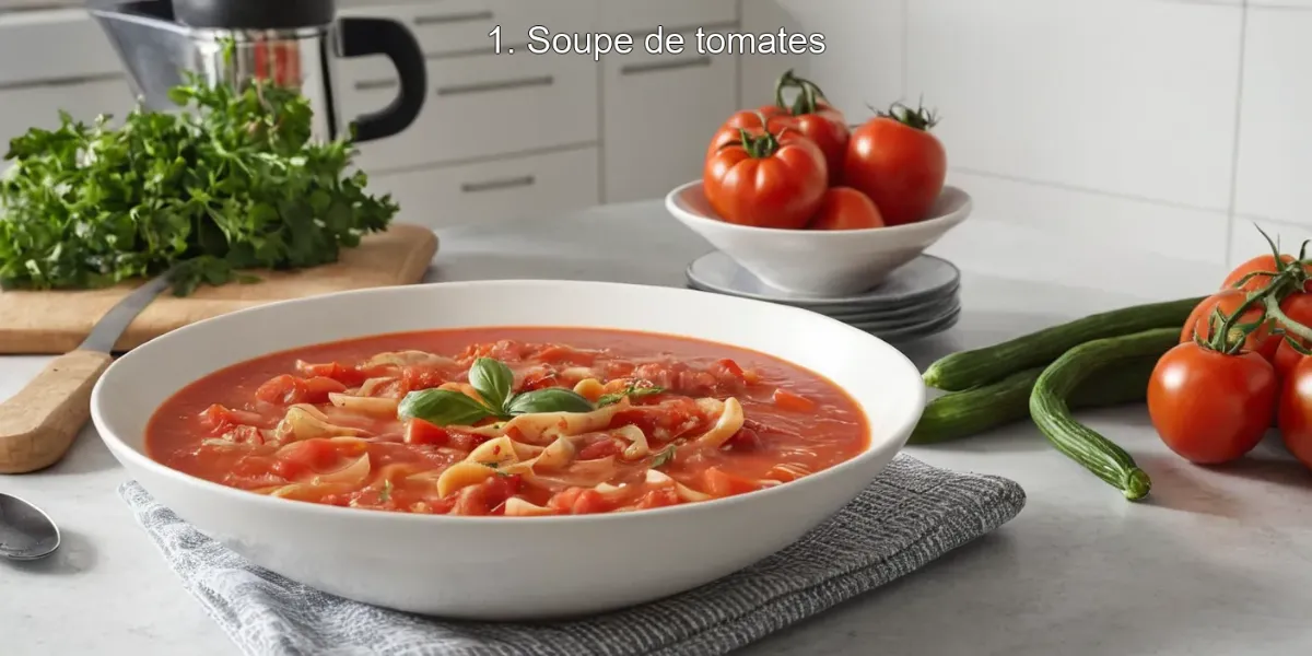 1. Soupe de tomates