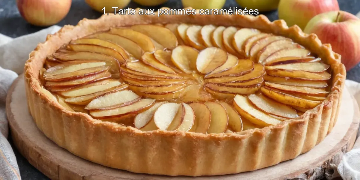 1. Tarte aux pommes caramélisées