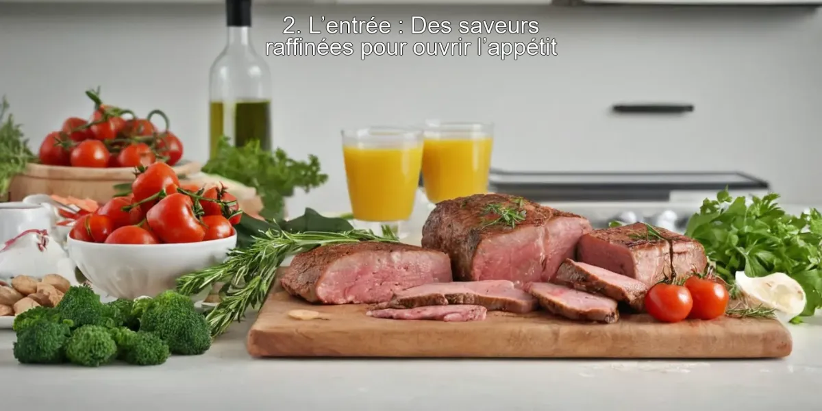 2. L’entrée : Des saveurs raffinées pour ouvrir l’appétit