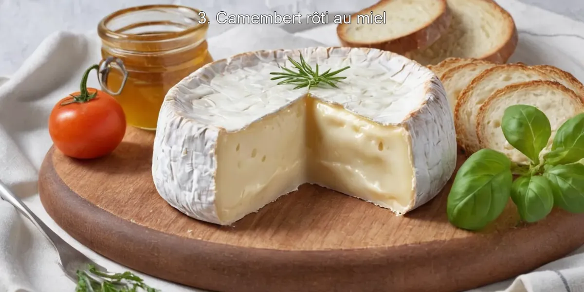 3. Camembert rôti au miel