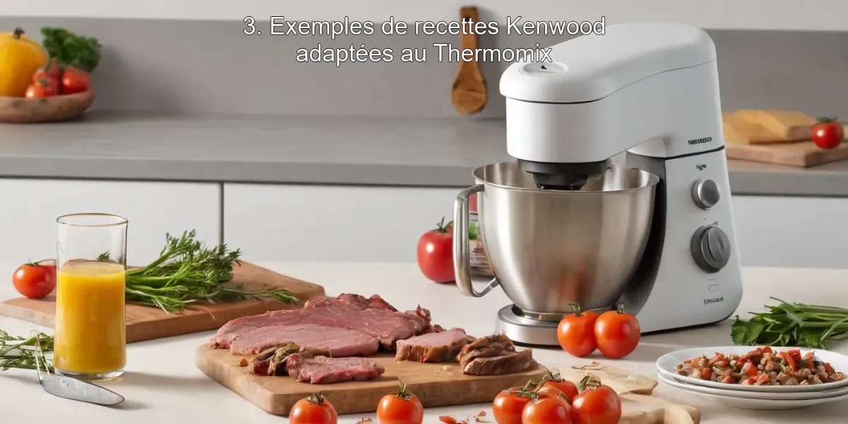 3. Exemples de recettes Kenwood adaptées au Thermomix