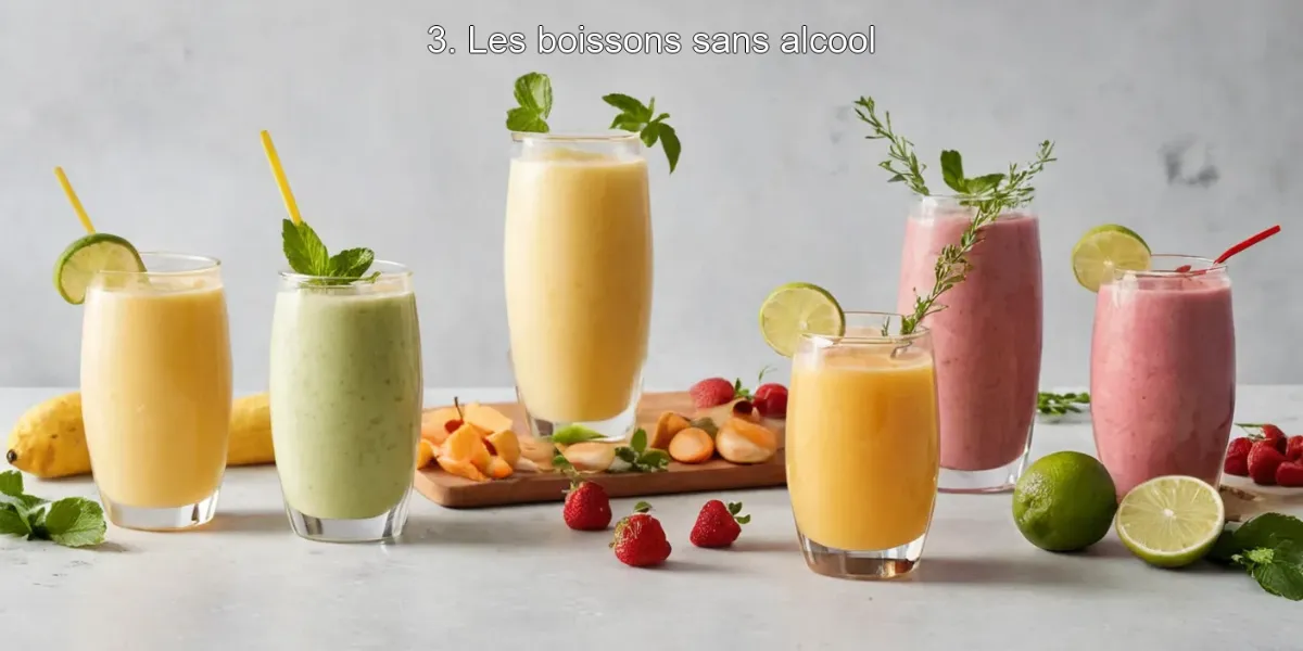 3. Les boissons sans alcool