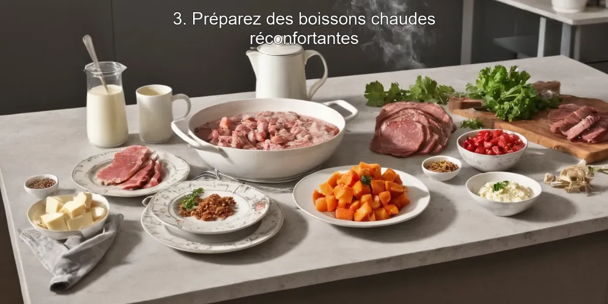 3. Préparez des boissons chaudes réconfortantes