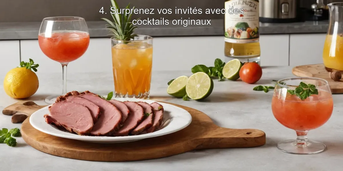 4. Surprenez vos invités avec des cocktails originaux