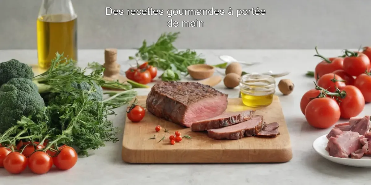 Des recettes gourmandes à portée de main