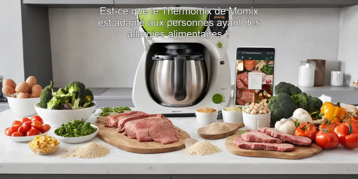 Est-ce que le Thermomix de Momix est adapté aux personnes ayant des allergies alimentaires ?