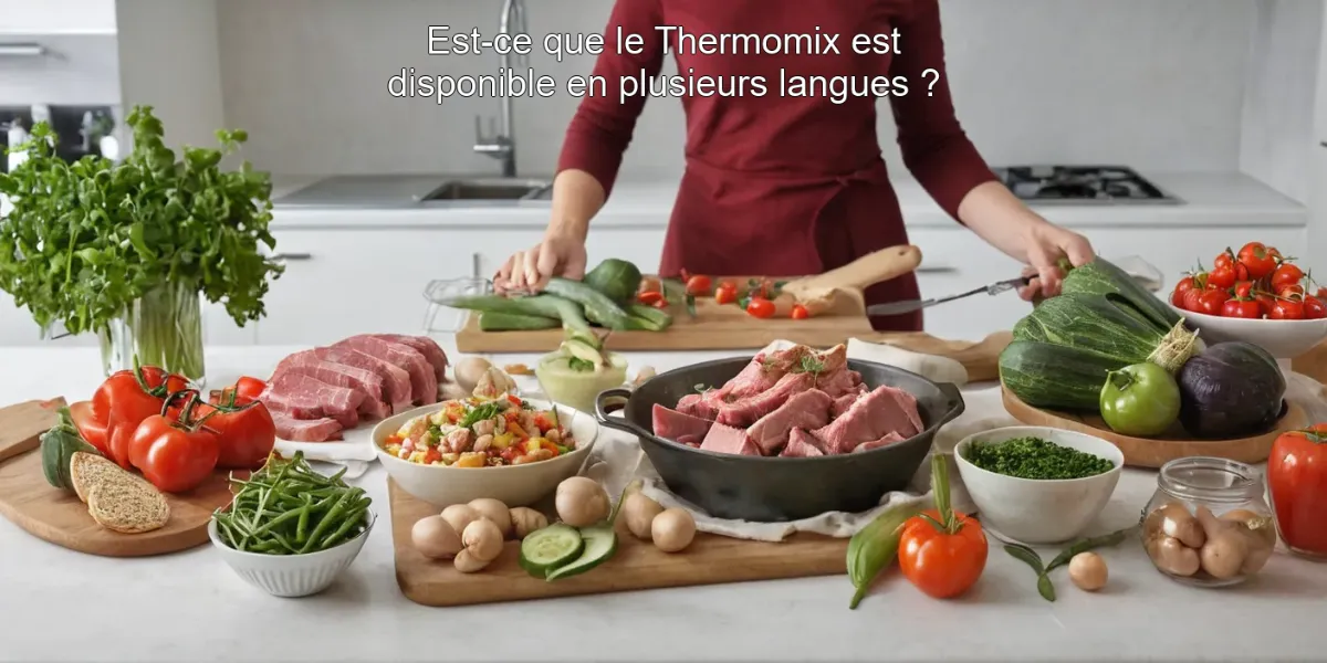 Est-ce que le Thermomix est disponible en plusieurs langues ?