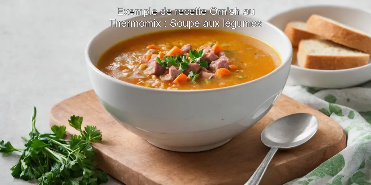 Exemple de recette Ornish au Thermomix : Soupe aux légumes