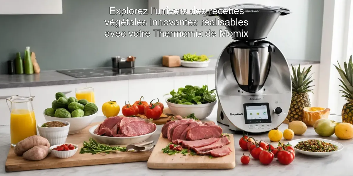 Explorez l’univers des recettes végétales innovantes réalisables avec votre Thermomix de Momix