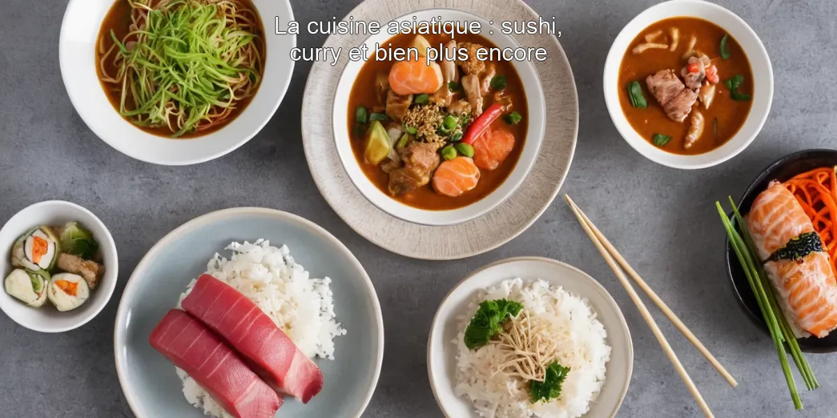 La cuisine asiatique : sushi, curry et bien plus encore