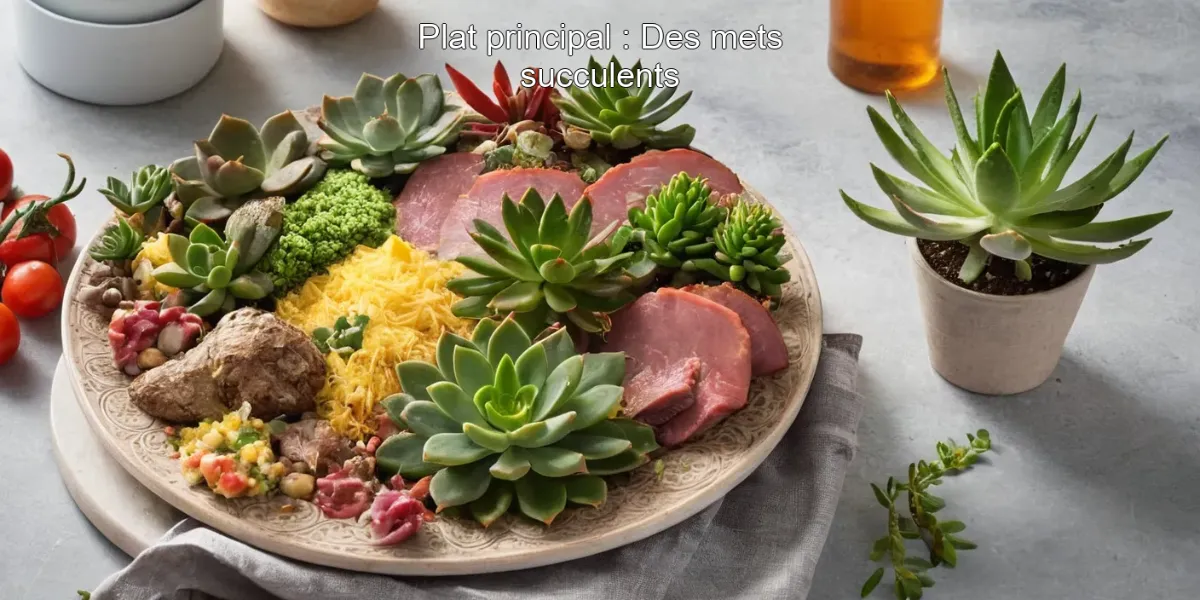 Plat principal : Des mets succulents