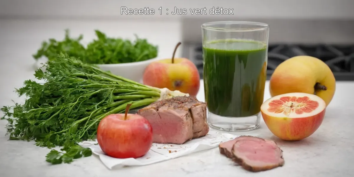 Recette 1 : Jus vert détox