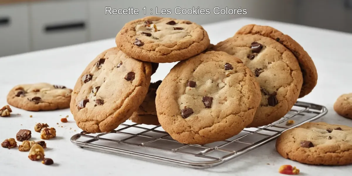 Recette 1 : Les Cookies Colorés