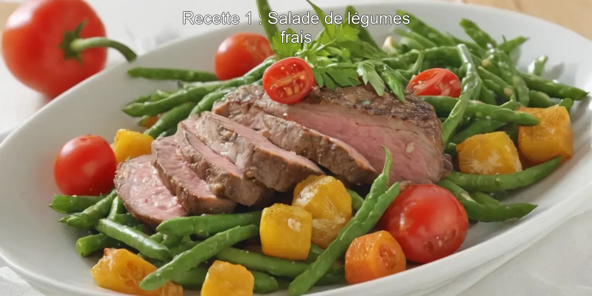 Recette 1 : Salade de légumes frais