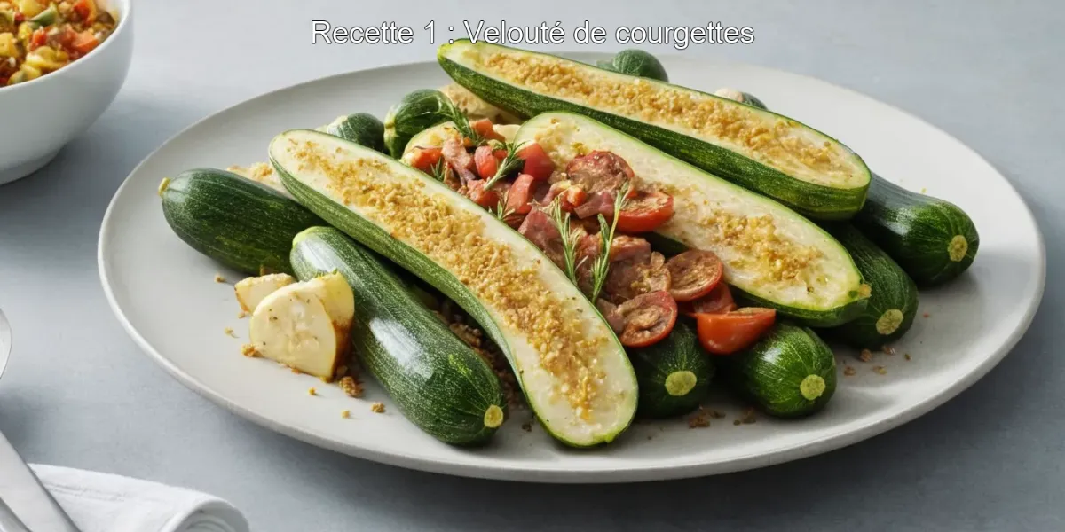 Recette 1 : Velouté de courgettes