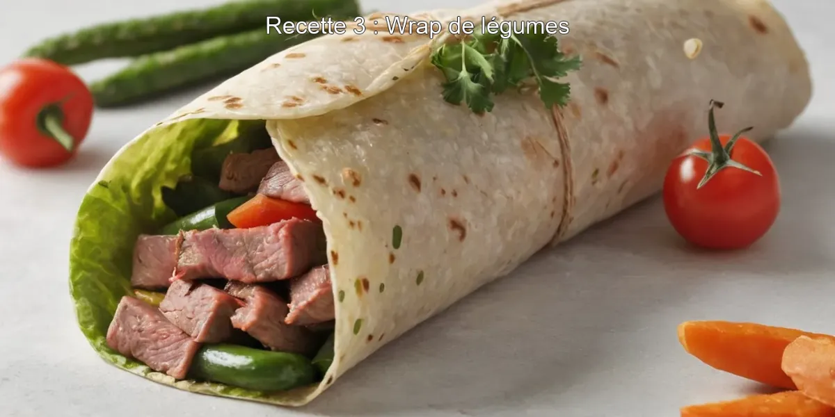 Recette 3 : Wrap de légumes