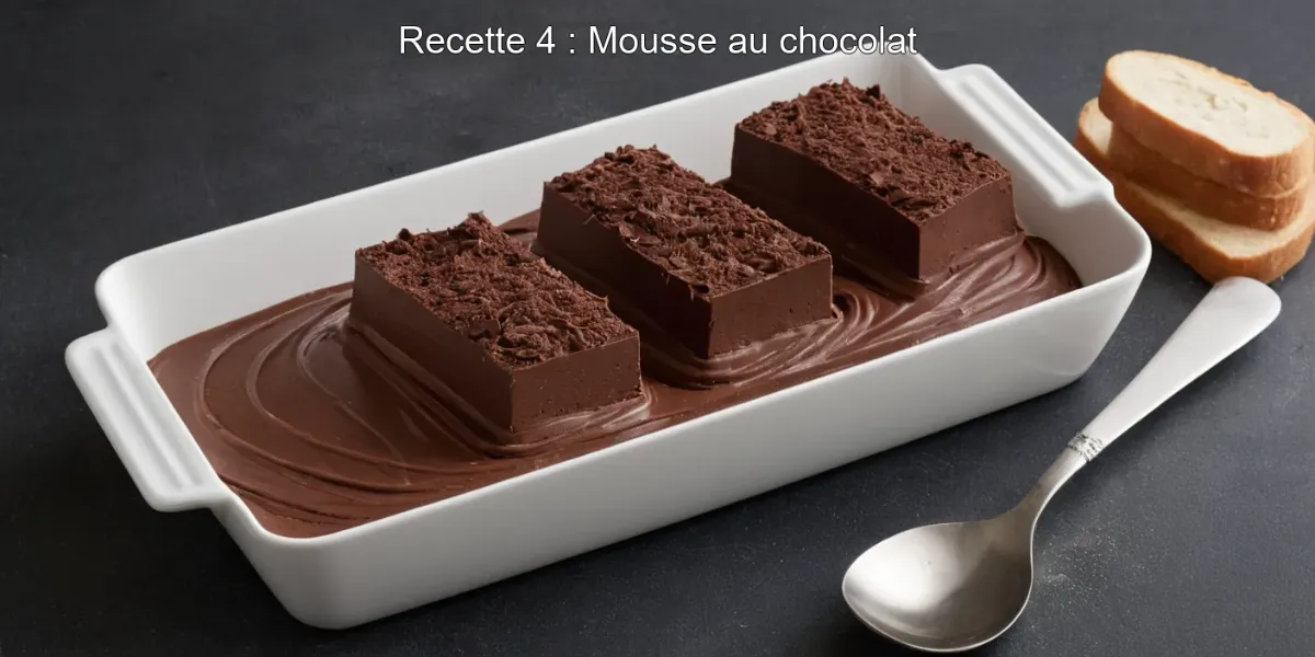 Recette 4 : Mousse au chocolat