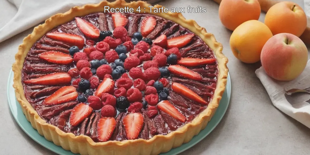 Recette 4 : Tarte aux fruits