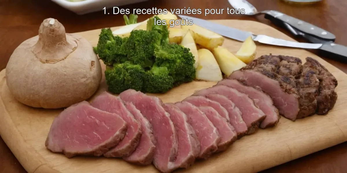 1. Des recettes variées pour tous les goûts