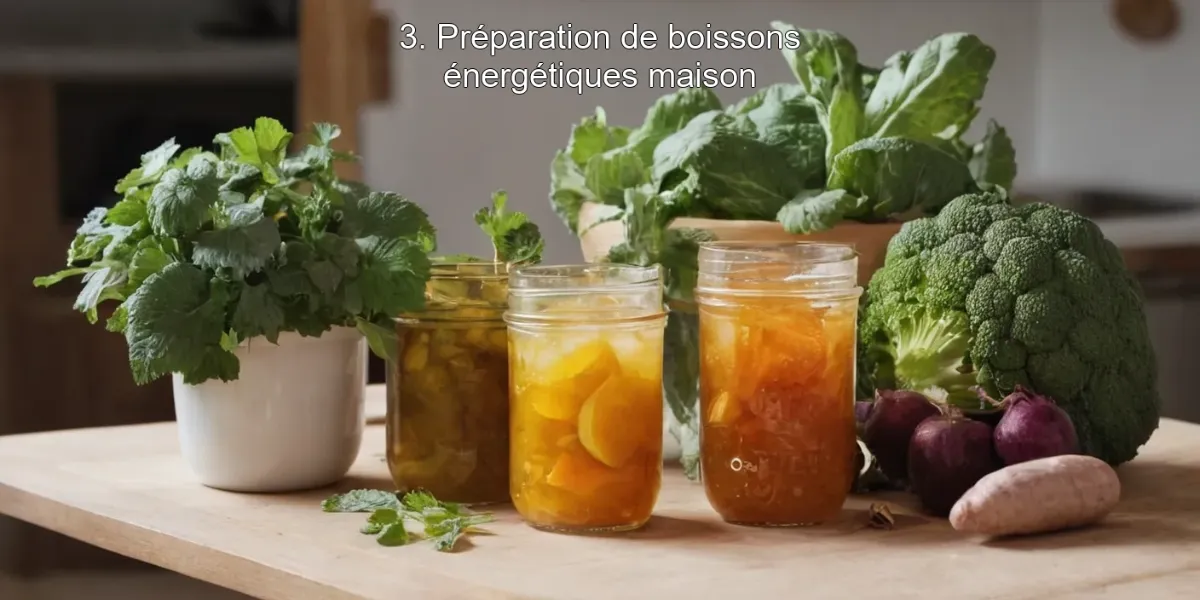 3. Préparation de boissons énergétiques maison