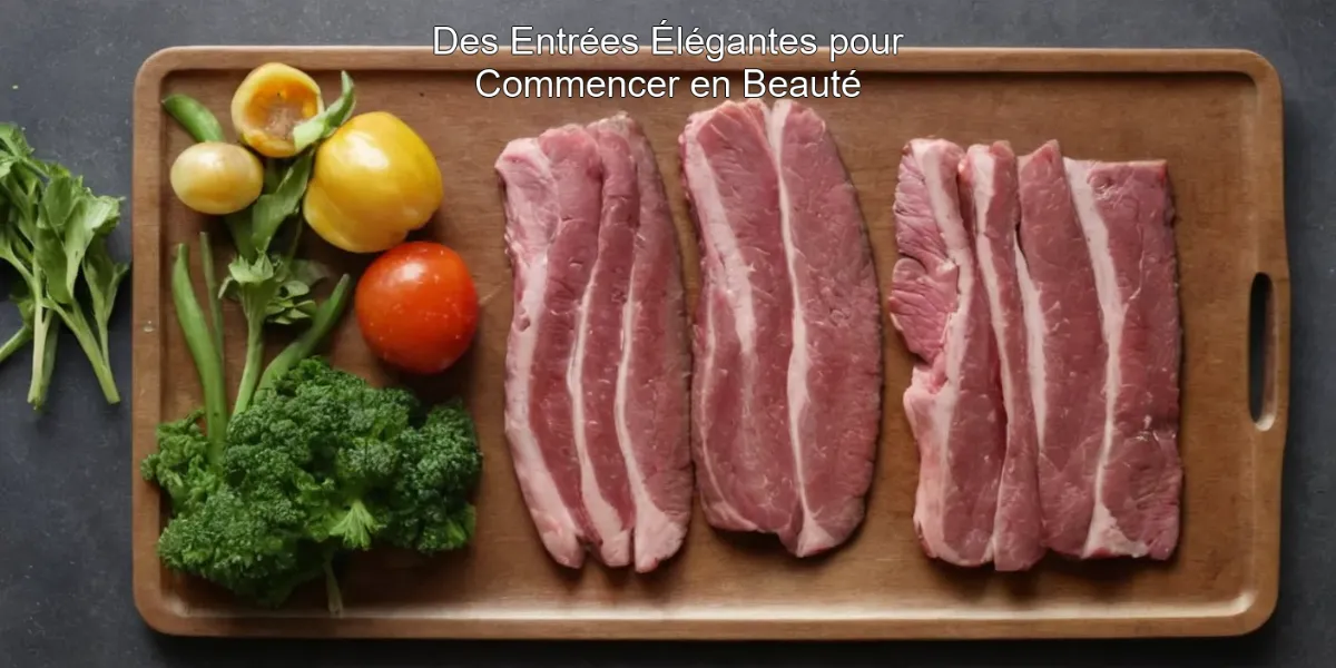 Des Entrées Élégantes pour Commencer en Beauté