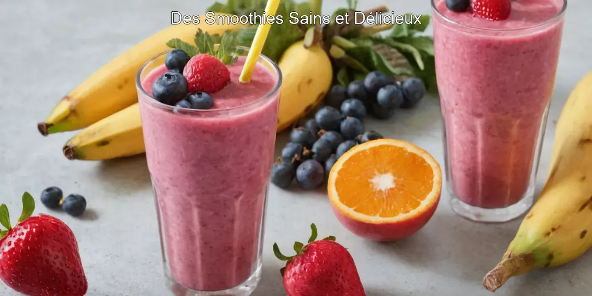 Des Smoothies Sains et Délicieux