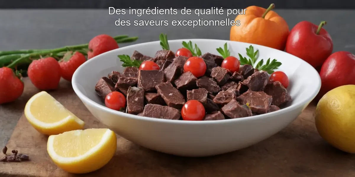 Des ingrédients de qualité pour des saveurs exceptionnelles