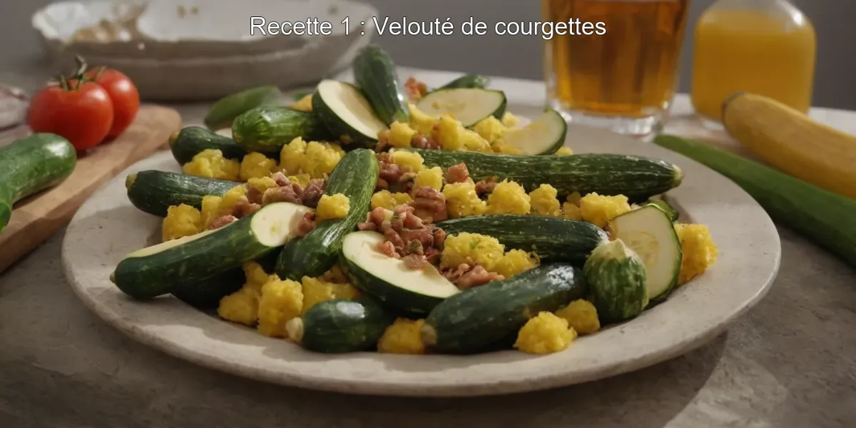 Recette 1 : Velouté de courgettes