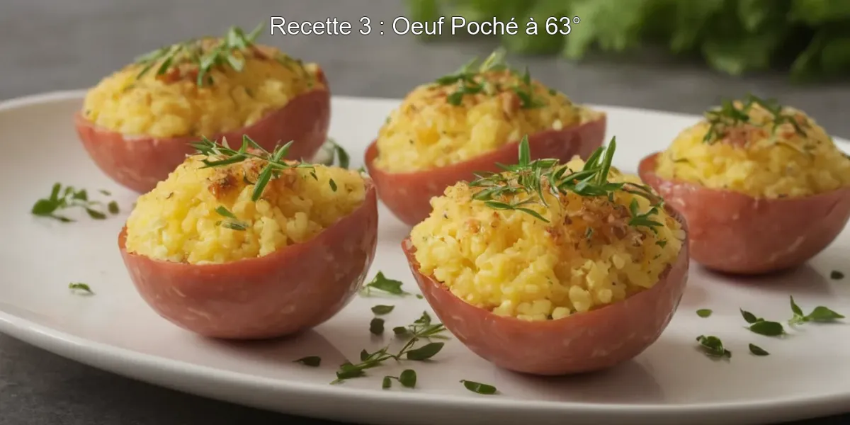 Recette 3 : Oeuf Poché à 63°