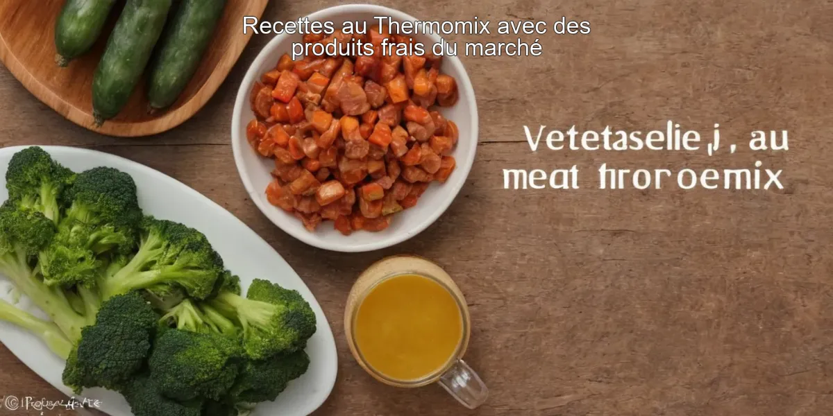 Recettes au Thermomix avec des produits frais du marché