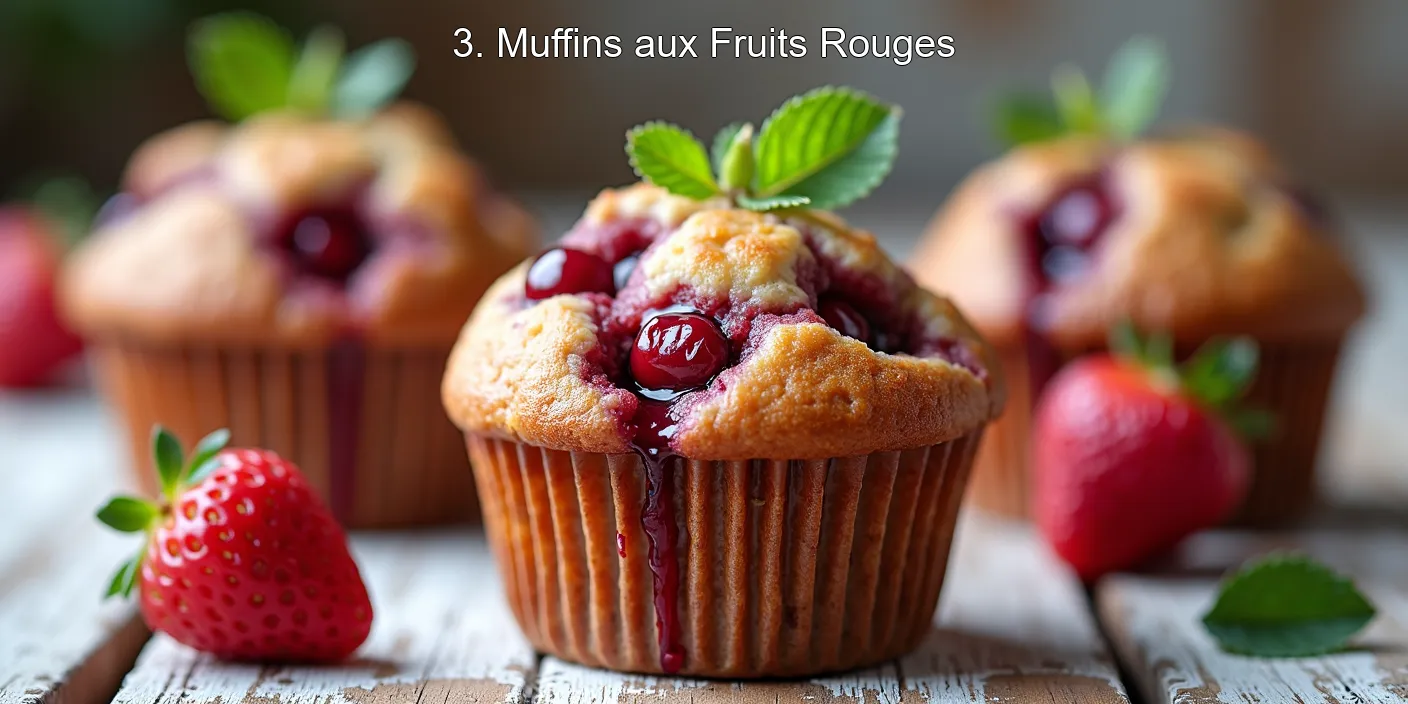 3. Muffins aux Fruits Rouges