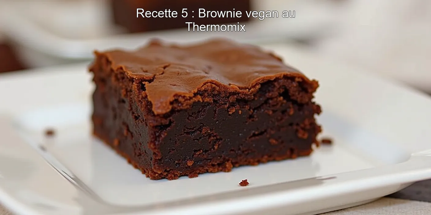 Recette 5 : Brownie vegan au Thermomix