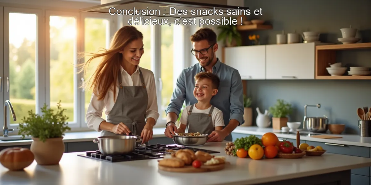 Conclusion : Des snacks sains et délicieux, c’est possible !