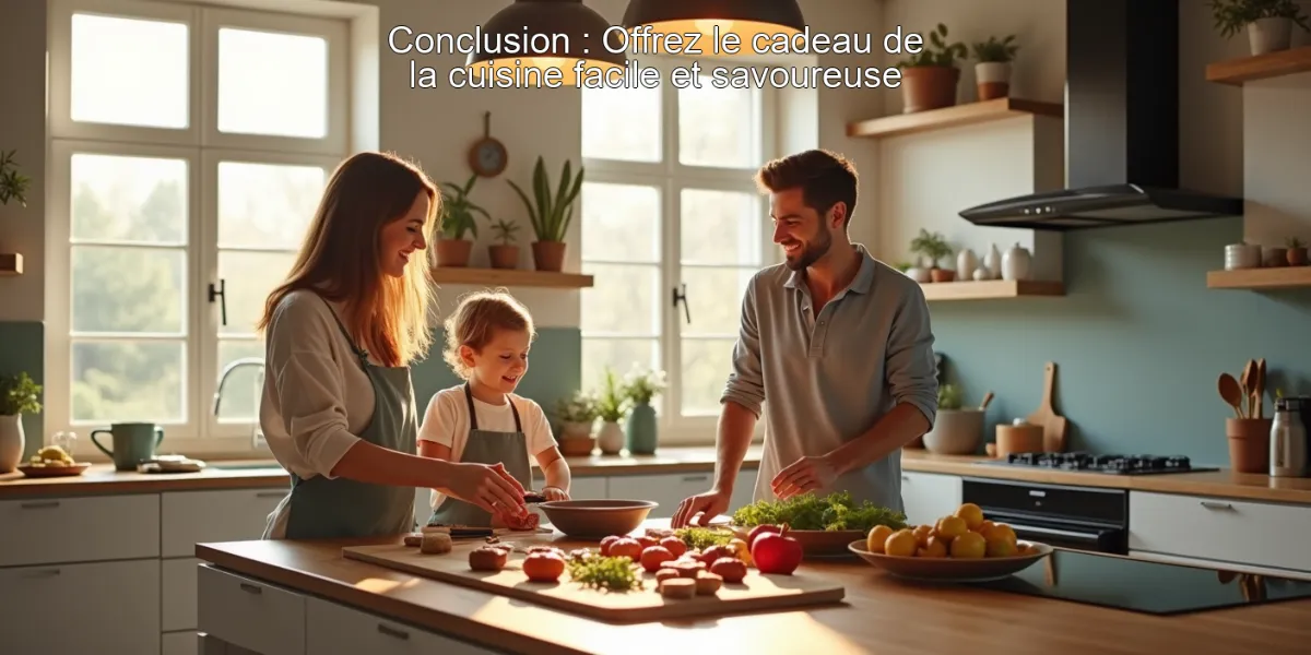 Conclusion : Offrez le cadeau de la cuisine facile et savoureuse