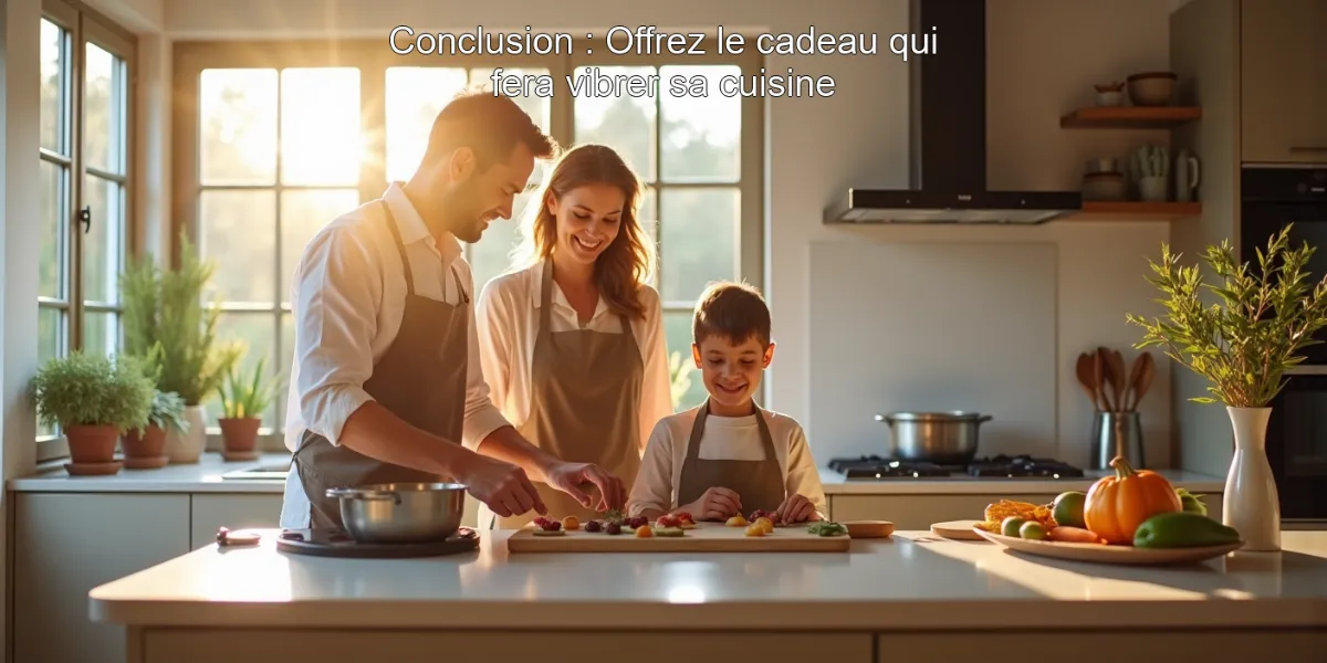 Conclusion : Offrez le cadeau qui fera vibrer sa cuisine