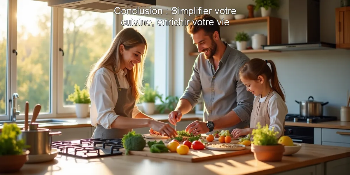 Conclusion : Simplifier votre cuisine, enrichir votre vie