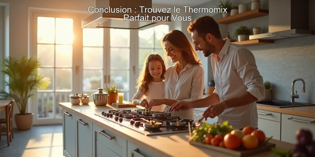 Conclusion : Trouvez le Thermomix Parfait pour Vous