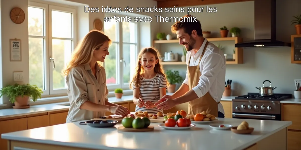 Des idées de snacks sains pour les enfants avec Thermomix