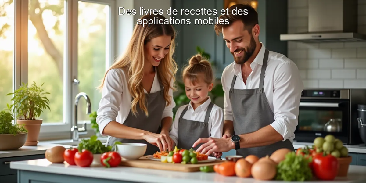 Des livres de recettes et des applications mobiles