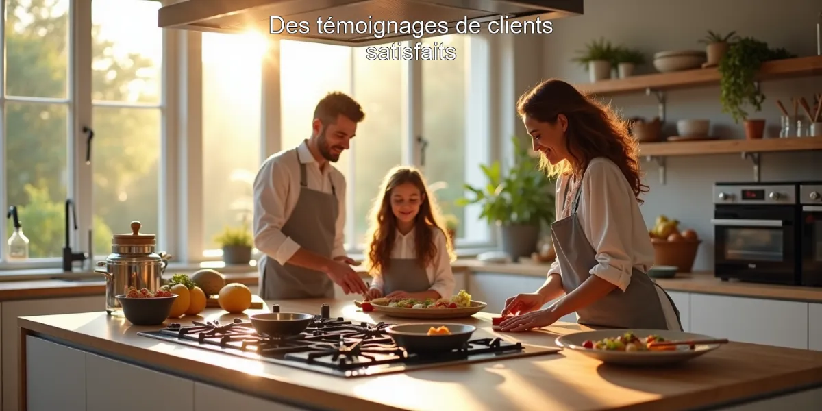 Des témoignages de clients satisfaits